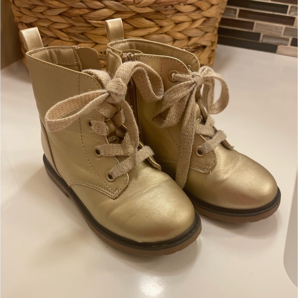 Adorable Gold Boots